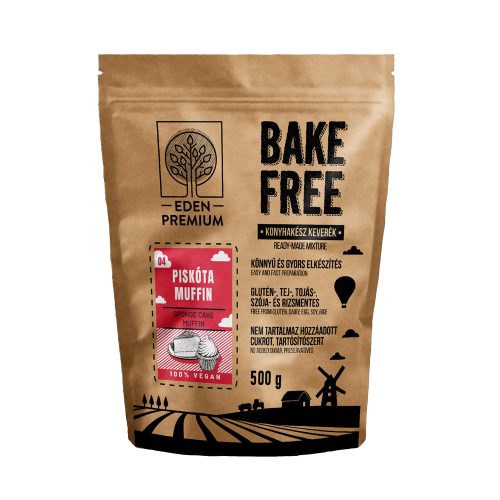 Éden Prémium Bake-Free Piskóta - Muffin lisztkeverék 500g