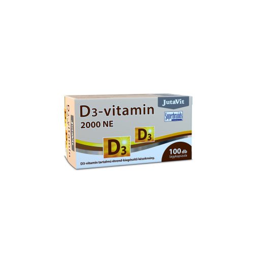 JutaVit D3-vitamin 2000NE lágykapszula 100 db