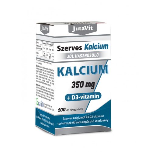 JutaVit Szerves Kalcium 350mg +D3 vitamin 100 db
