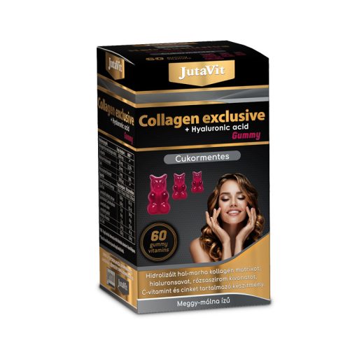 JutaVit Collagen Exclusive Gummy Vitamin Cukormentes 60x ÚJ TERMÉK!