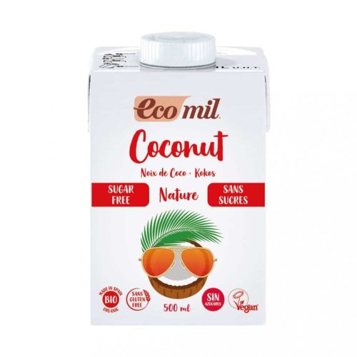 Ecomil bio kókusztej cukormentes 500 ml.