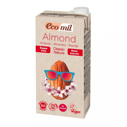 Ecomil bio mandulaital hozzáadott édesítőszer nélkül 1 liter