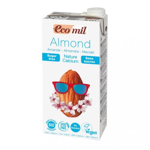Ecomil bio mandulaital kálciummal édesítőszer nélkül 1 liter