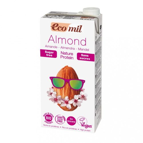 Ecomil bio mandulaital cukormentes - protein 1 liter