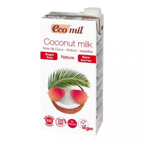 EcoMil Bio Kókuszital kálciummal cukormentes 1 liter