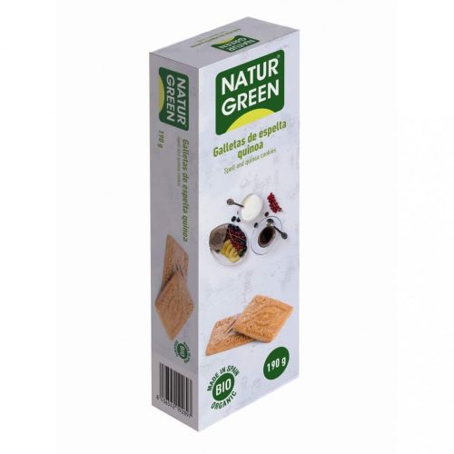 NaturGreen Bio Quinoa keksz 190g